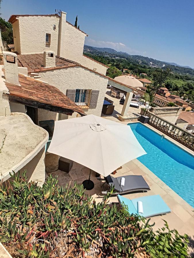 3 Bedrooms Villa Near Cannes - Pool & Jacuzzi - Sea View Mandelieu Extérieur photo