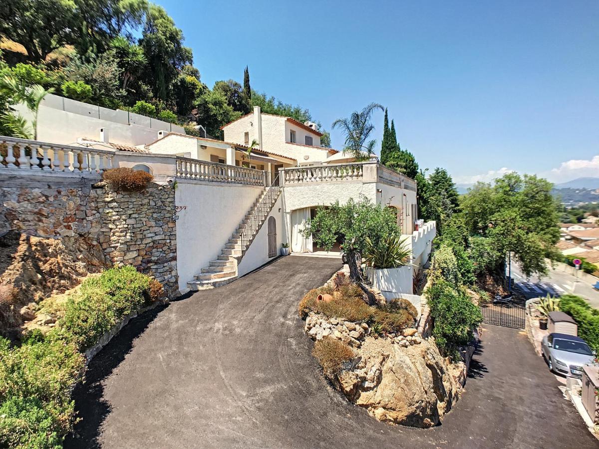 3 Bedrooms Villa Near Cannes - Pool & Jacuzzi - Sea View Mandelieu Extérieur photo